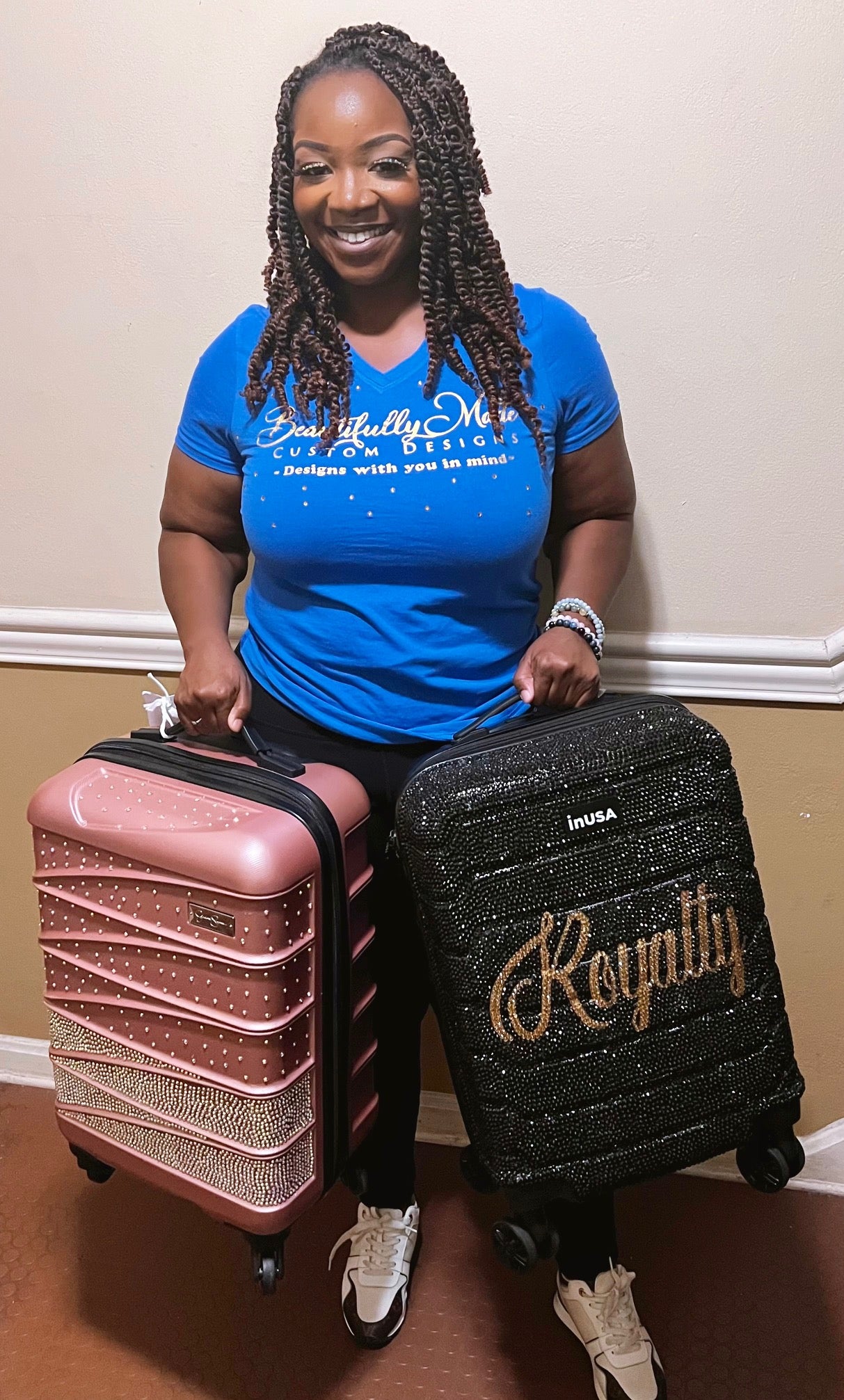 Custom Designer Bling Suitcase