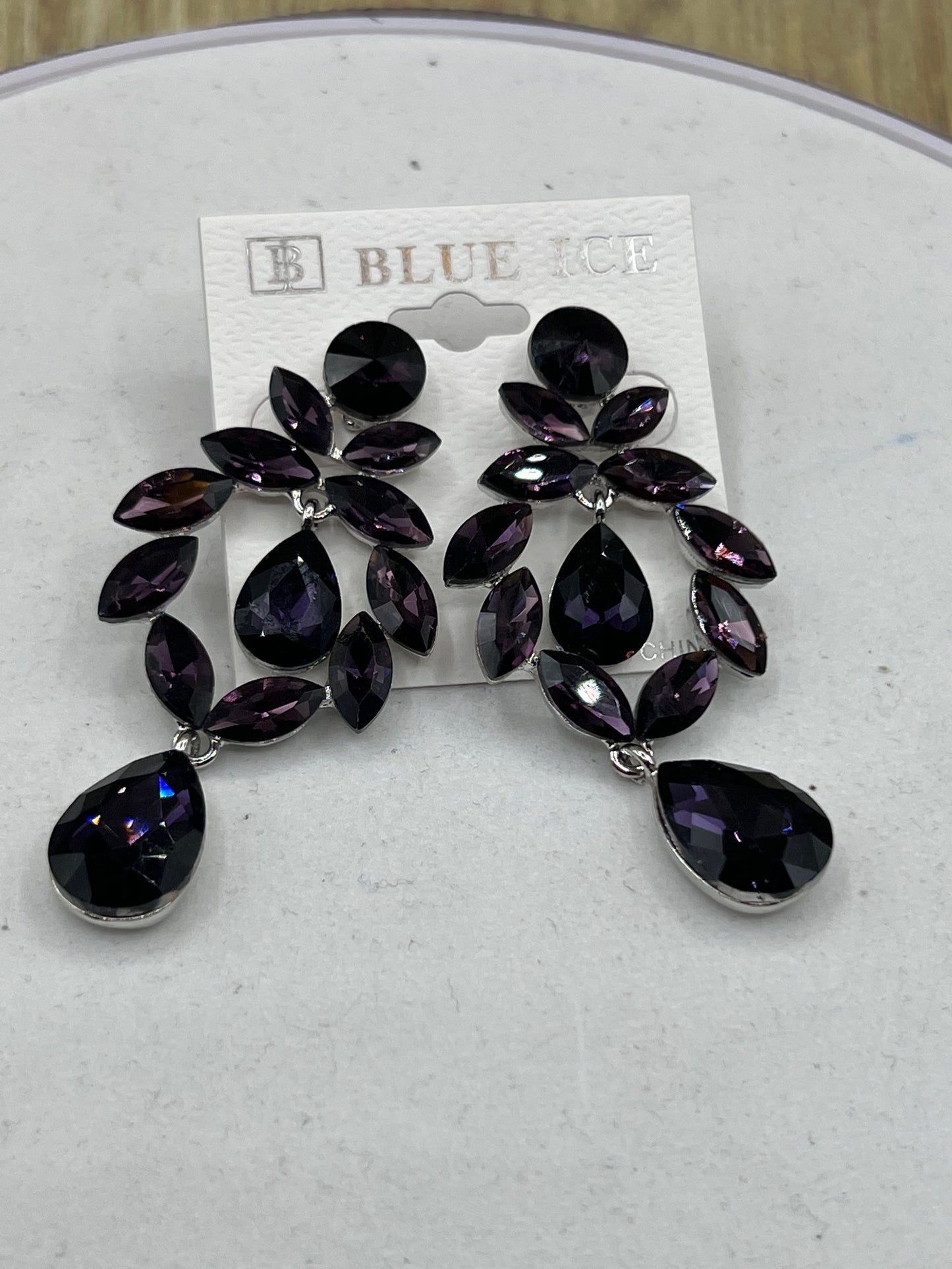 Black Floral Earrings - Style B